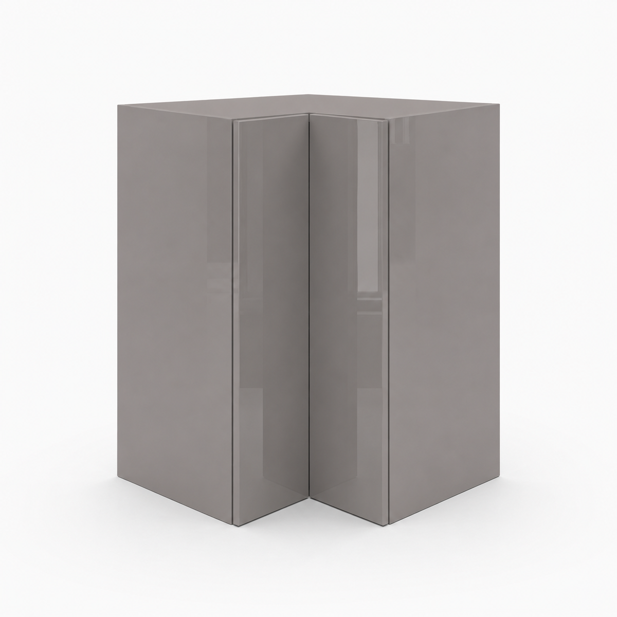 High Gloss Gray Easy Reach Wall Cabinets