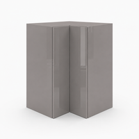 High Gloss Gray Easy Reach Wall Cabinets