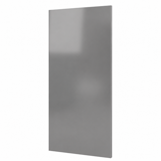 High Gloss Gray 96"W Finished Plywood Panel