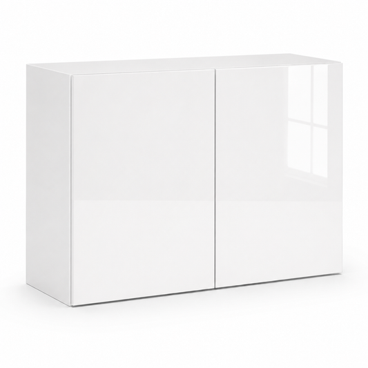 High Gloss White 24"H Refrigerator Wall Cabinet
