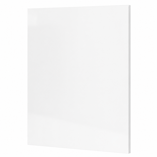 High Gloss White Base Decorative Door Panel