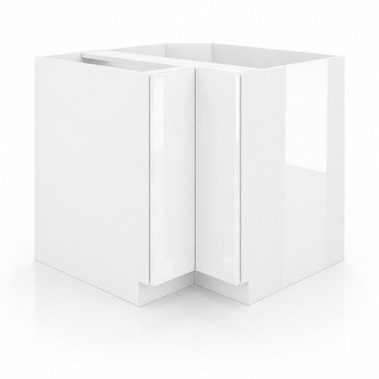High Gloss White Easy Reach Base Cabinet