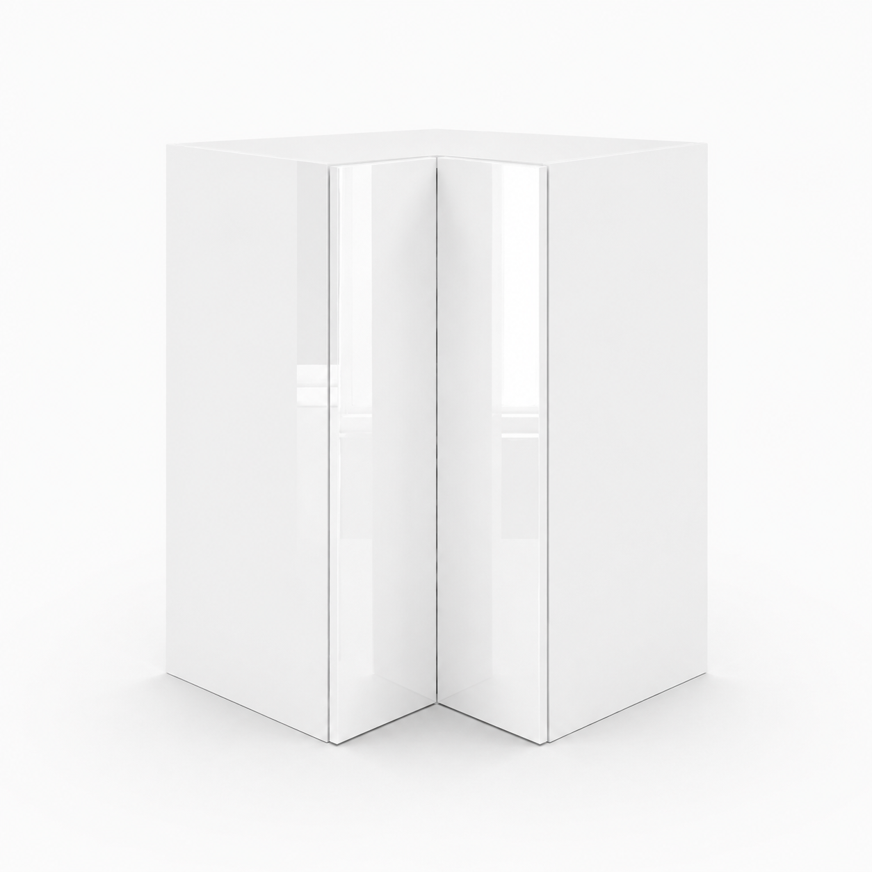 High Gloss White Easy Reach Wall Cabinets