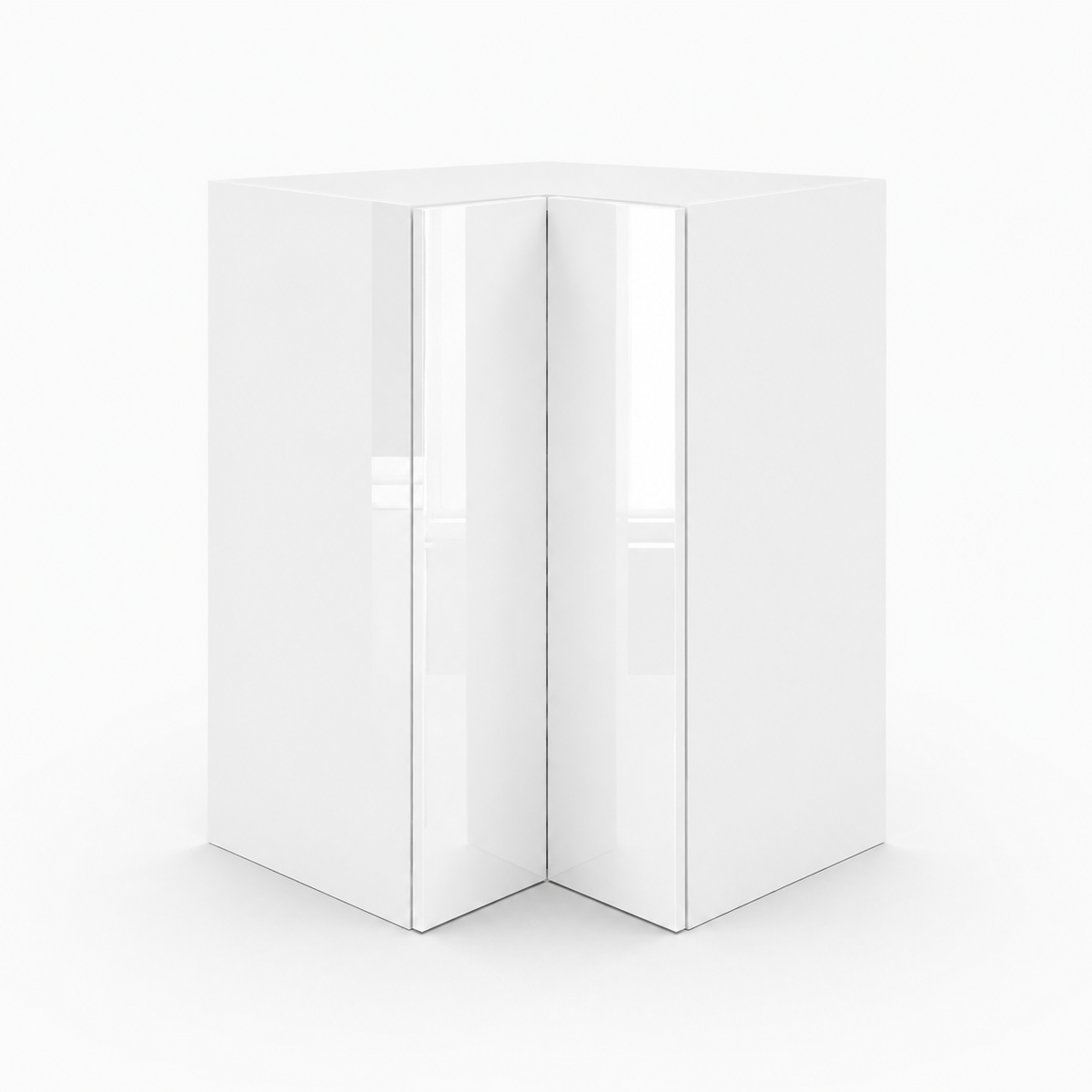 High Gloss White Easy Reach Wall Cabinets