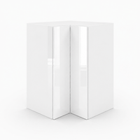 High Gloss White Easy Reach Wall Cabinets