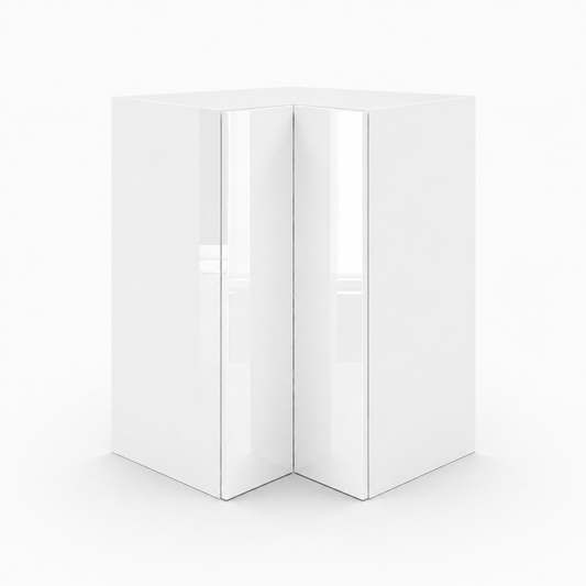 High Gloss White Easy Reach Wall Cabinets