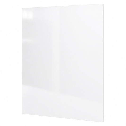 White glass panel on a white background |USA Cabinets Outlet |