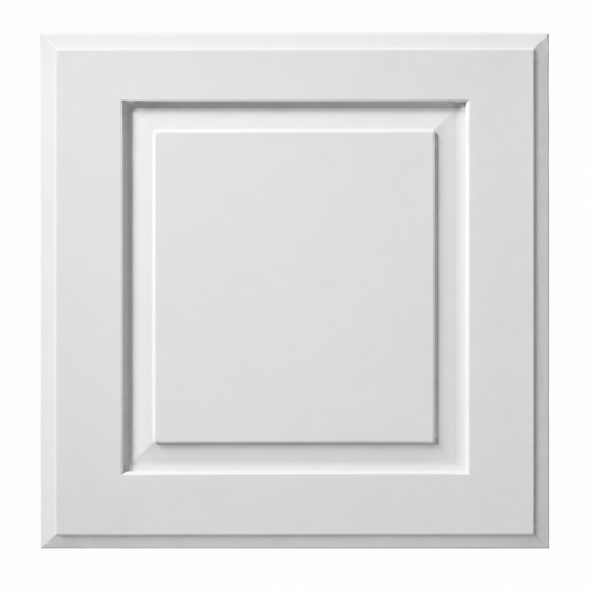 Double Shaker Hillcrest White Sample Door