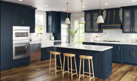 Navy Blue Shaker 12″ H Single Door Wall Cabinet
