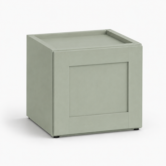 Jade Green Shaker 12″ H Double Door Wall Cabinet
