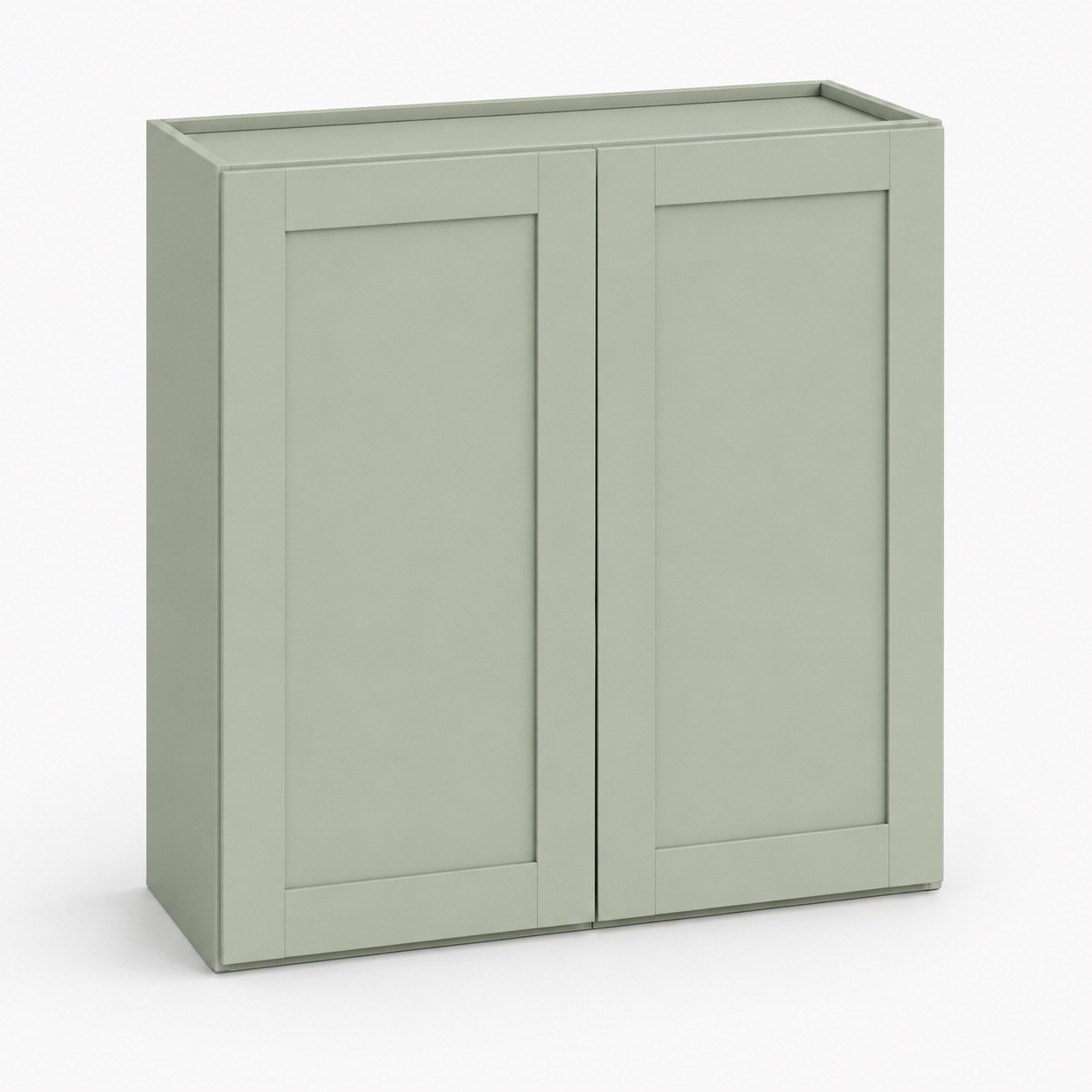 Jade Green Shaker 30″ H Double Door Wall Cabinet