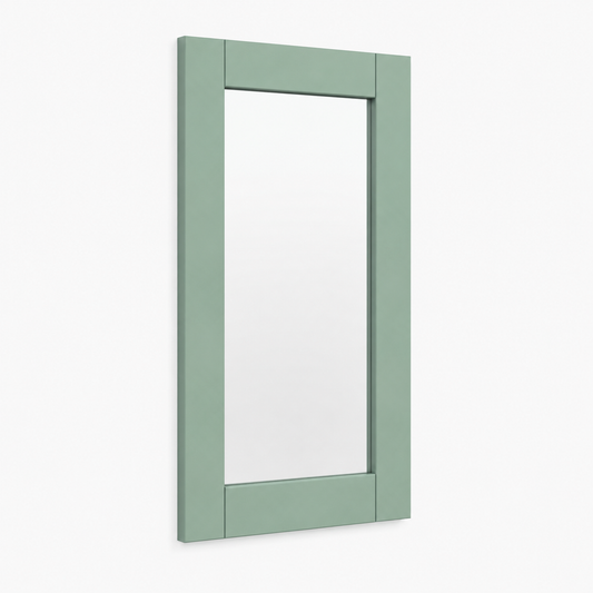 Jade Green Shaker 42"H Glass Door