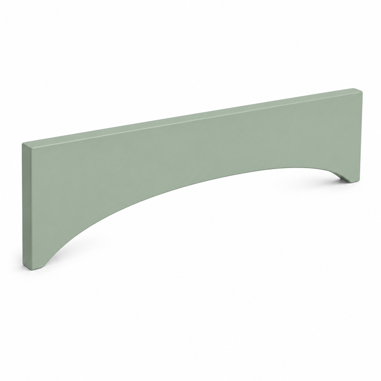Jade Green Shaker Arched Valance