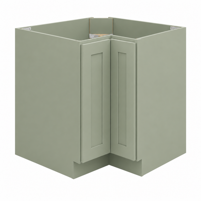 Jade Green Shaker Easy Reach Base Cabinet