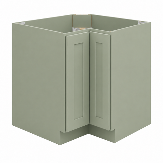 Jade Green Shaker Easy Reach Base Cabinet