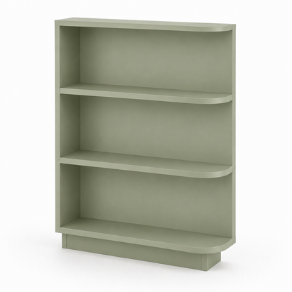 Jade Green Shaker Base End Shelf (Reversible)
