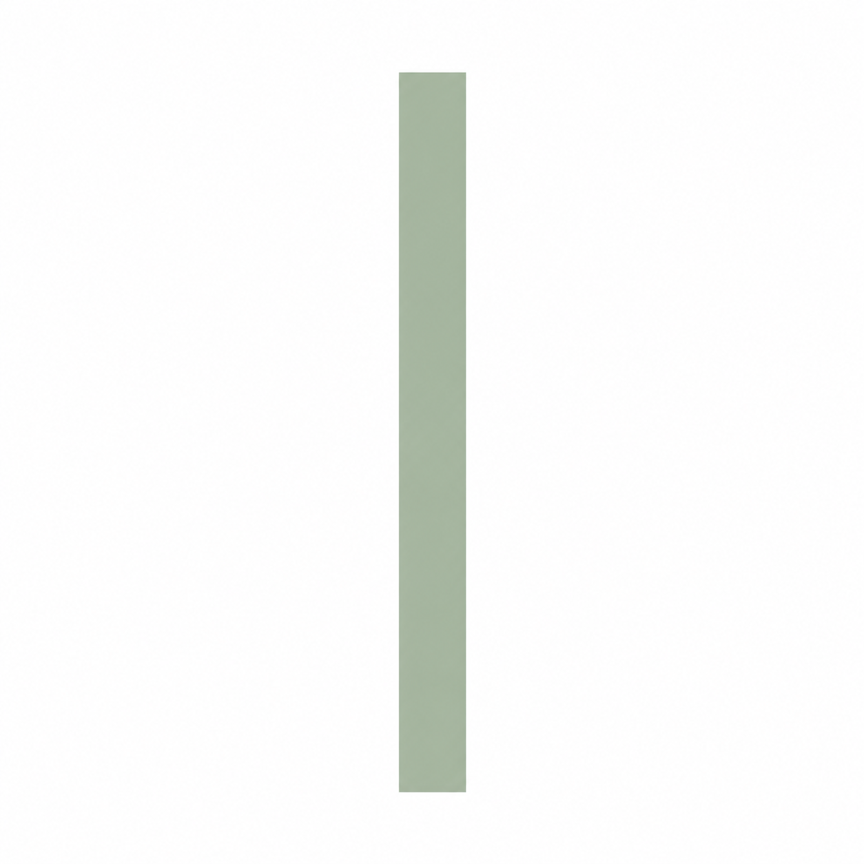 Jade Green Tall Filler 3" W