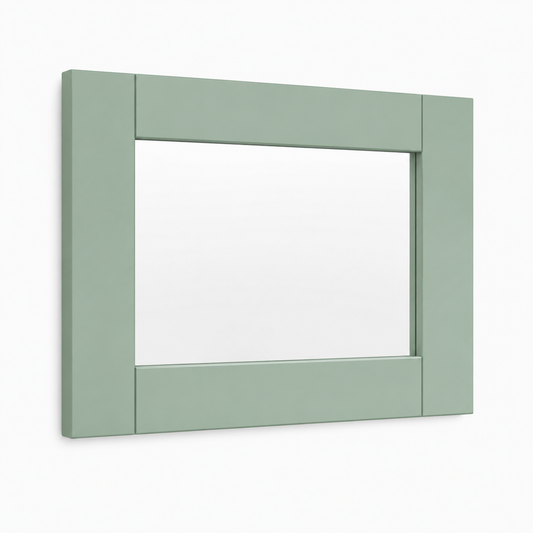Jade Green Shaker 15"H Single Glass Door