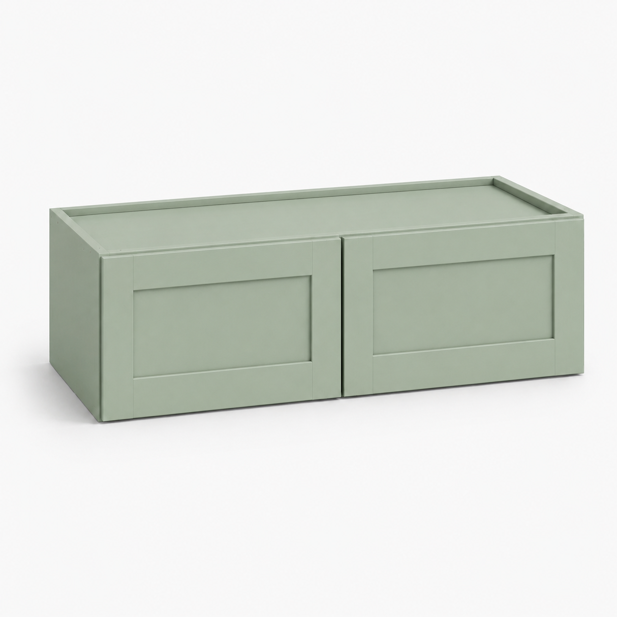 Jade Green Shaker 18″ H Double Doors Bridge Cabinet