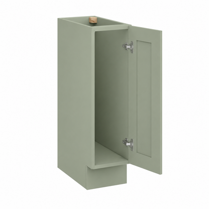 Jade Green Shaker 9"W Tray Base Cabinet