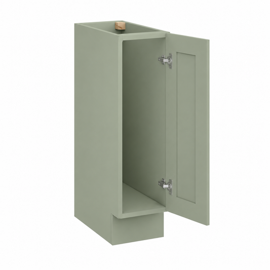 Jade Green Shaker 9"W Tray Base Cabinet