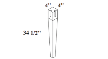 leg_post_2Dview_1_USA_Cabinets_Outlet USACabinetsOutlet