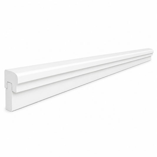 White Shaker Light Rail Moulding