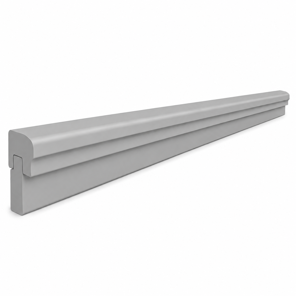 Gray Shaker Light Rail Moulding