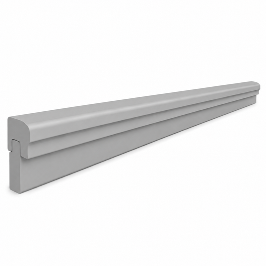 Gray Shaker Light Rail Moulding