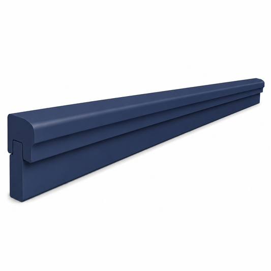 Navy Blue Shaker Light Rail Moulding