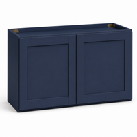 Navy Blue Shaker Refrigerator Wall Cabinet – 36