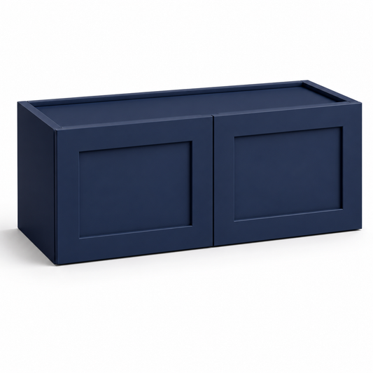 Navy Blue Shaker 15″ H Double Doors Wall Cabinet