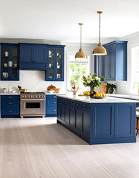 Navy Blue Shaker 30″ H Single Door Wall Cabinet