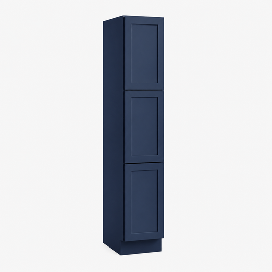 Navy Blue Shaker 18”W Utility Pantry Cabinet with 2 Doors