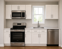 White Shaker RTA Kitchen Cabinets – 10 Ft. Kitchen Layout Package