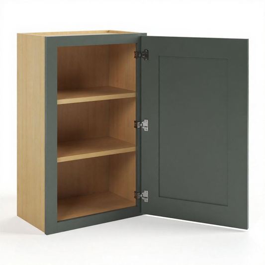Green Shaker 30″ H Single Door Wall Cabinet