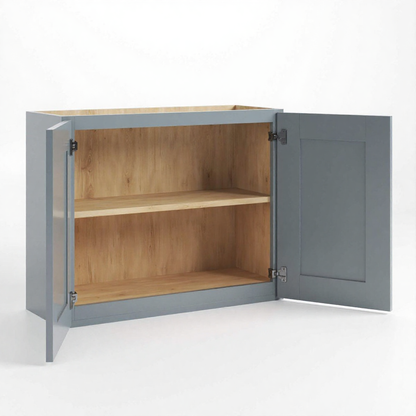 Gray (French Gray) Shaker 24″ H Double Doors Wall Cabinet