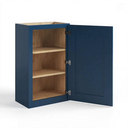Navy Blue Shaker 36″ H Single Door Wall Cabinets