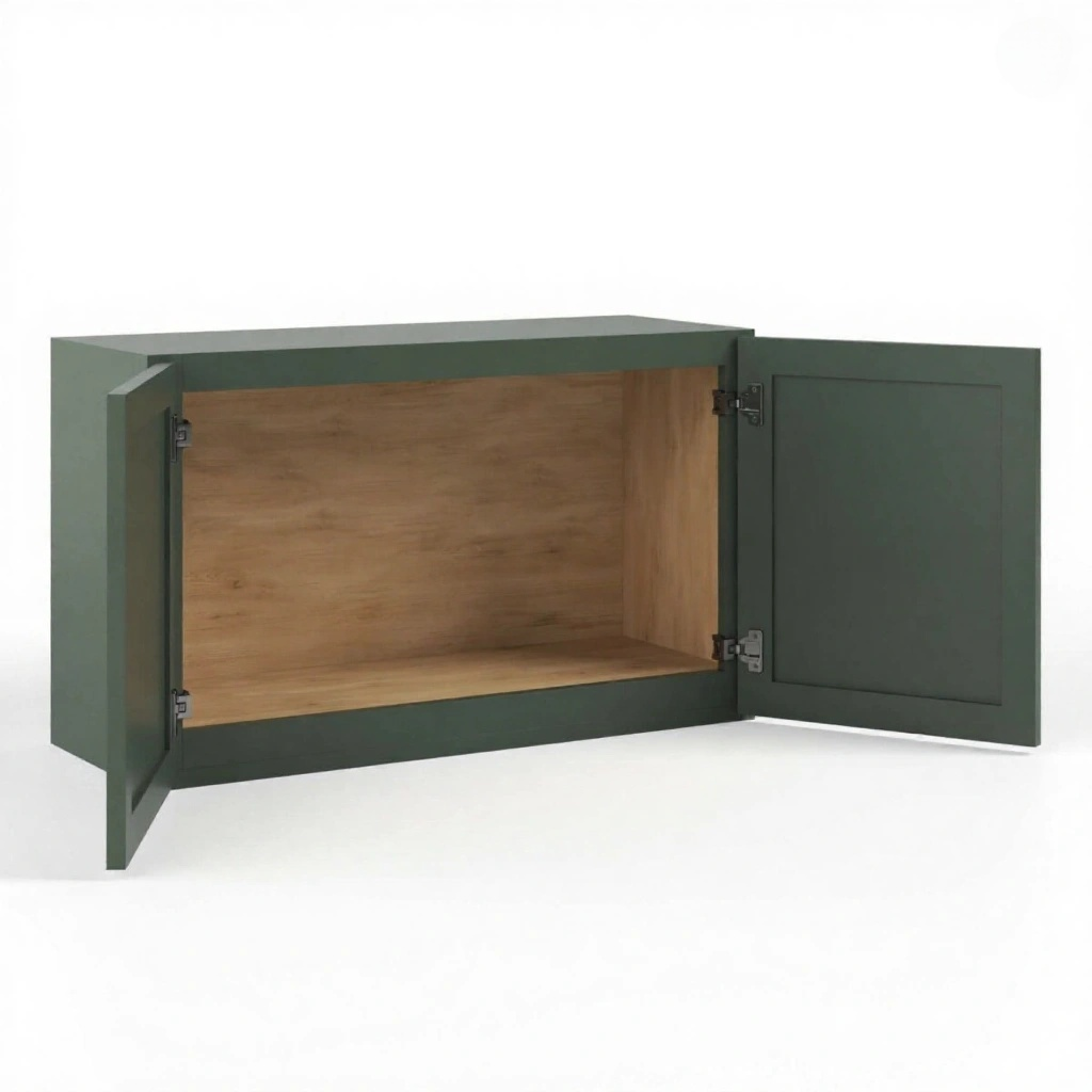 Green Shaker 12″ H Double Doors Wall Cabinet
