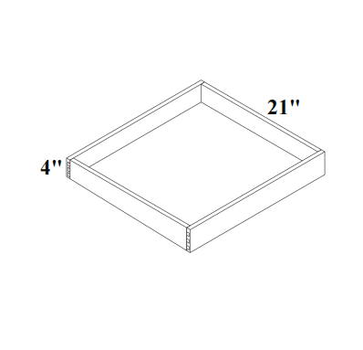 Unfinished Shaker Roll Out Tray | Unfinished Kitchen Cabinet | USA Cabinets Outlet