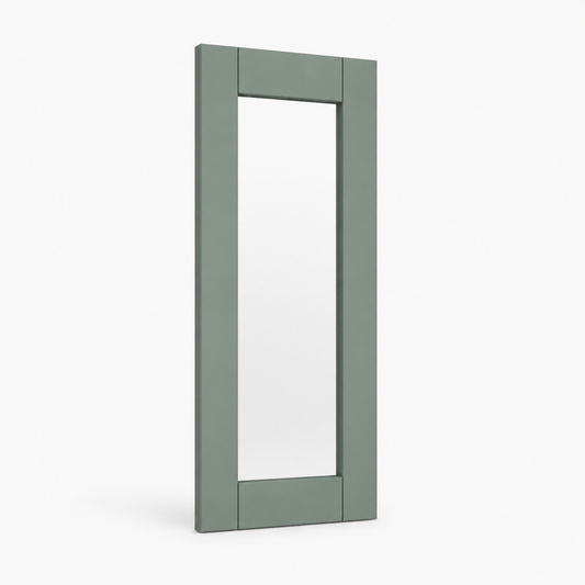 Sage Green Shaker 14 1/2"W Glass Door