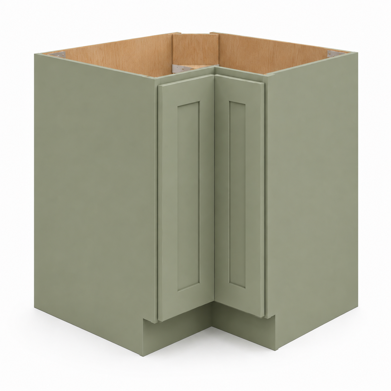 Sage Green Shaker Easy Reach Base Cabinet