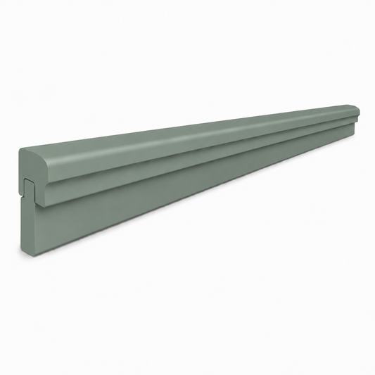 Sage Green Shaker Light Rail Moulding