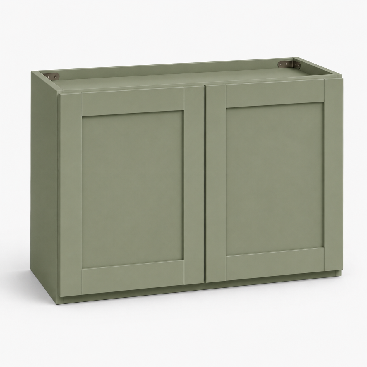 Sage Green  Refrigerator Wall Cabinet – 36"W × 24"D – Double Door