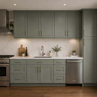 Jade Green Shaker Base End Shelf (Reversible)