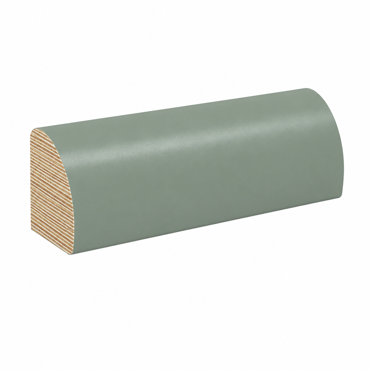 Sage Green Shaker Shoe Moulding