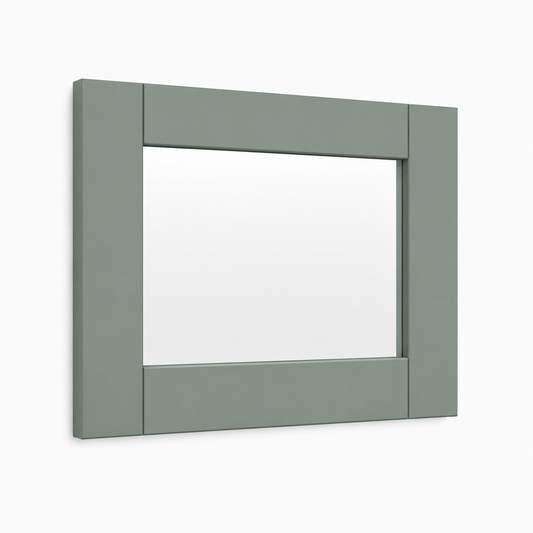 Sage Green Shaker 12"H Single Glass Door