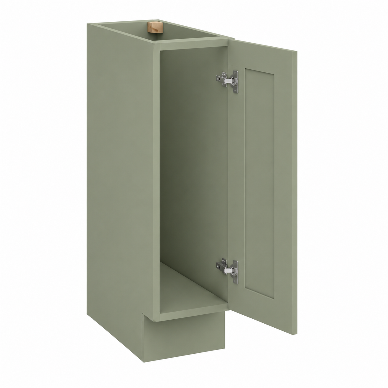 Sage Green Shaker 9"W Tray Base Cabinet