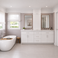 White Shaker Vanity Sink Base Cabinet