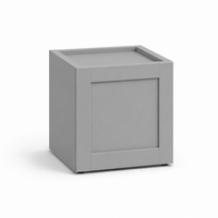 Gray Shaker 15″ H Single Door Wall Cabinet